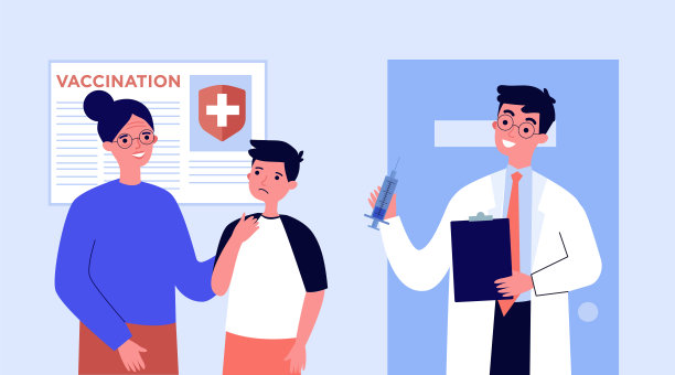 医生在诊所为病人接种疫苗图片下载