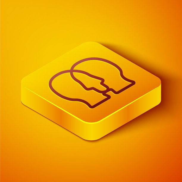 等距线双相障碍图标孤立上图片下载