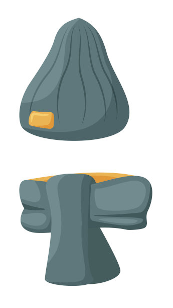 温暖的帽子和围巾男性模型孤立在白色图片下载