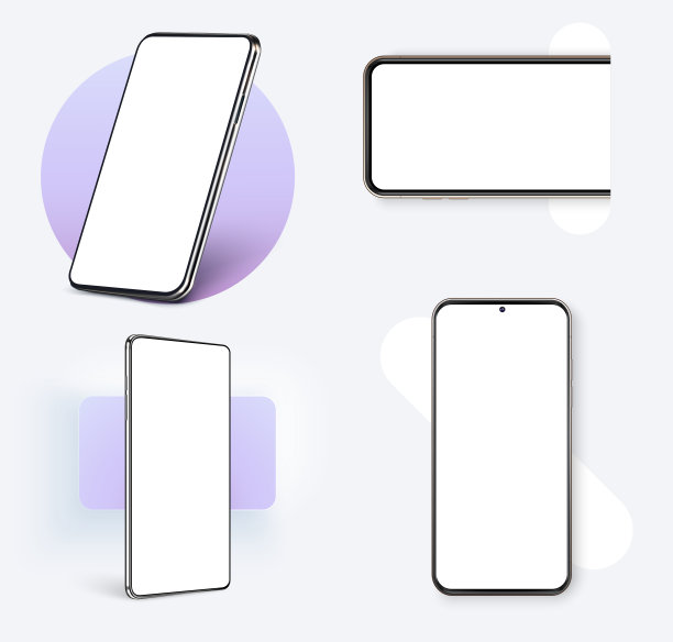 智能手机边框少黑屏，旋转位置。手机显示屏、设备屏幕边框和黑色智能手机。矢量移动设备概念图片下载