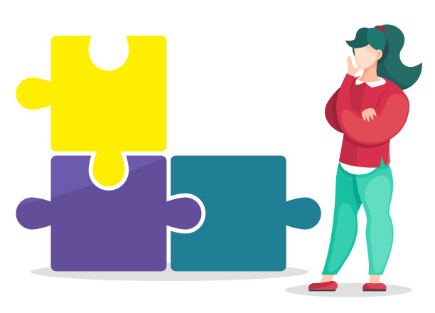 女人站在旁边想办法图片下载