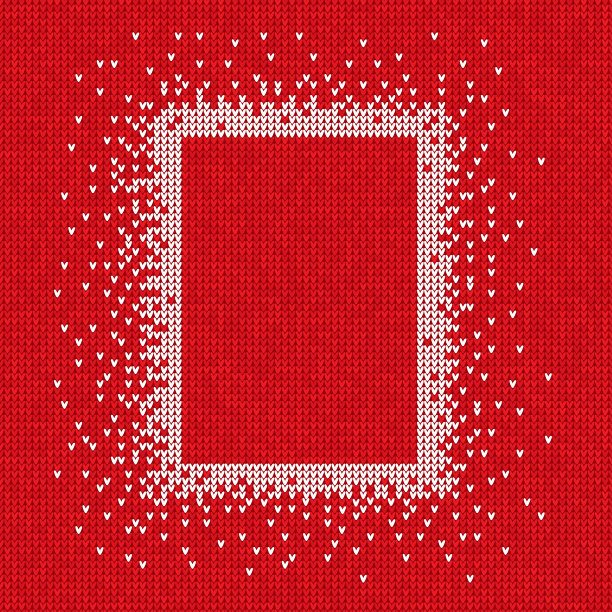 手工编织无缝抽象背景红色图片下载