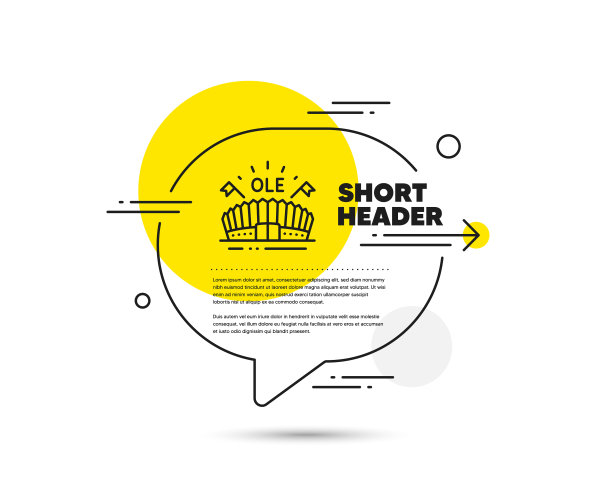 体育竞技场线图标体育场与旗帜标志图片下载