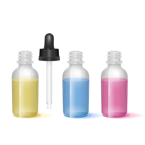 设置水分油广告与浅色色彩图片下载