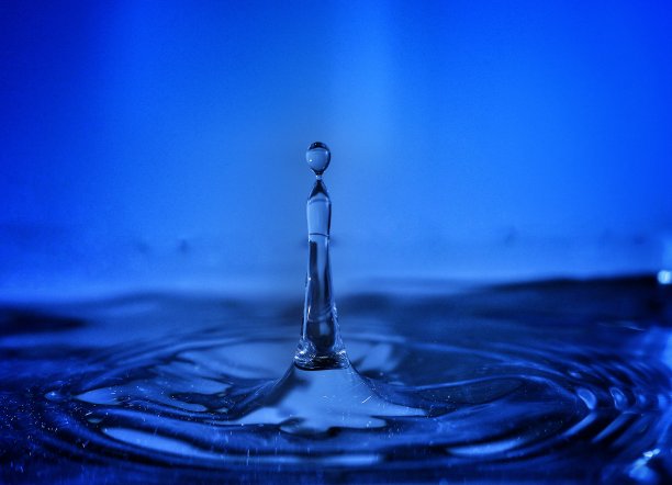 蓝色的水滴图片下载