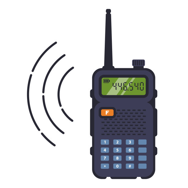 带天线用于通信的黑色对讲机图片下载