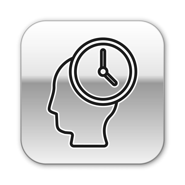 黑线时间管理图标隔离在白线上图片下载