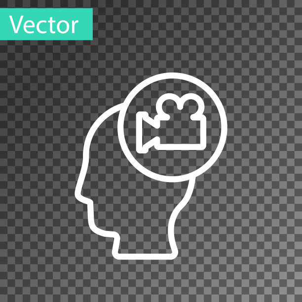 白色线头与相机图标隔离图片下载