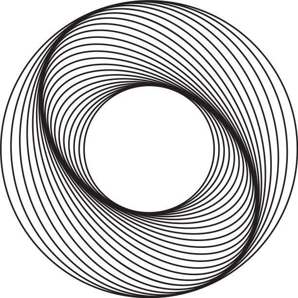 健康圈环形标志-几何抽象艺术图片下载