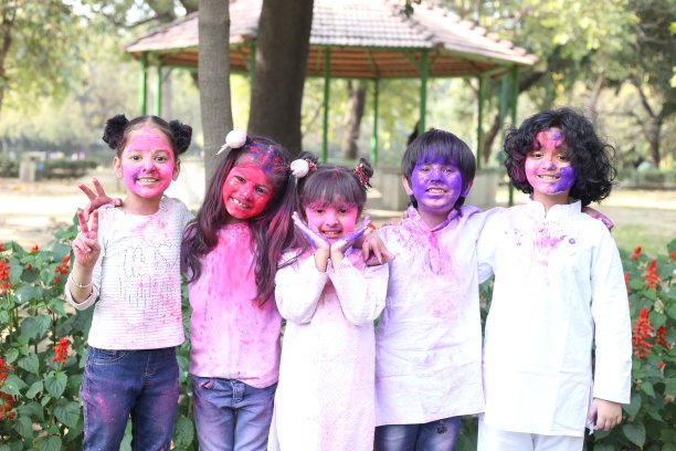 印度-彩色胡里节图片下载