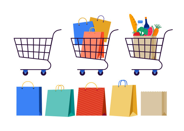 收集购物车与空购物车图片下载