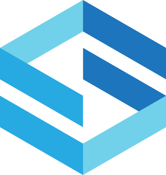 方形立方体标志-抽象几何方块盒图片下载