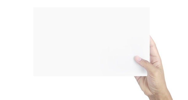 手里拿着白纸图片下载