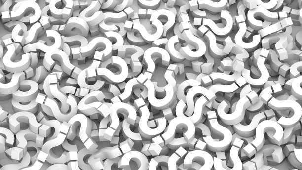 无限白问号背景，FAQ概念图片下载