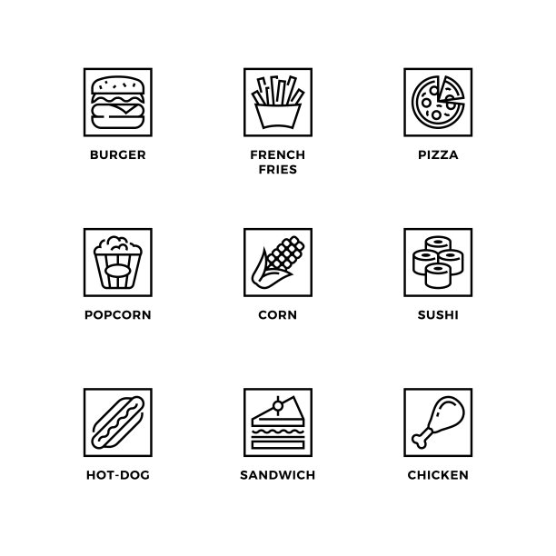 设置快餐图标图片下载