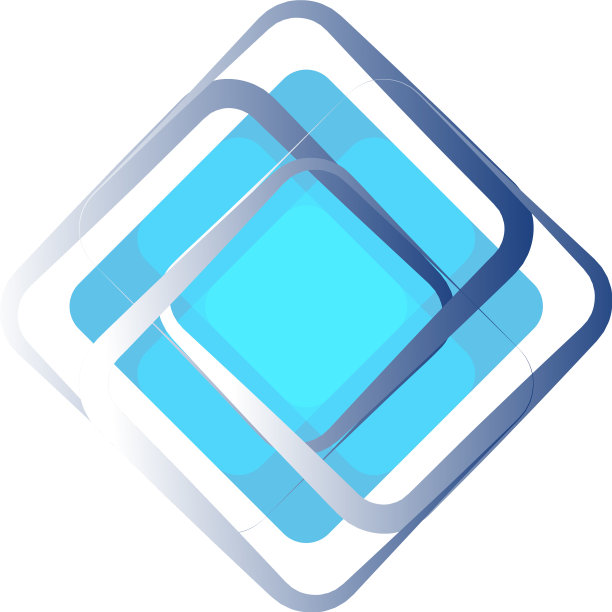 菱形标志-立方体块几何抽象图片下载