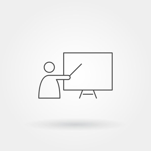 用现代线条表示单个孤立的图标图片下载