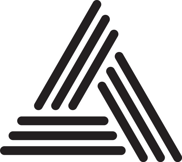 三角形标志-抽象棱柱几何业务图片下载