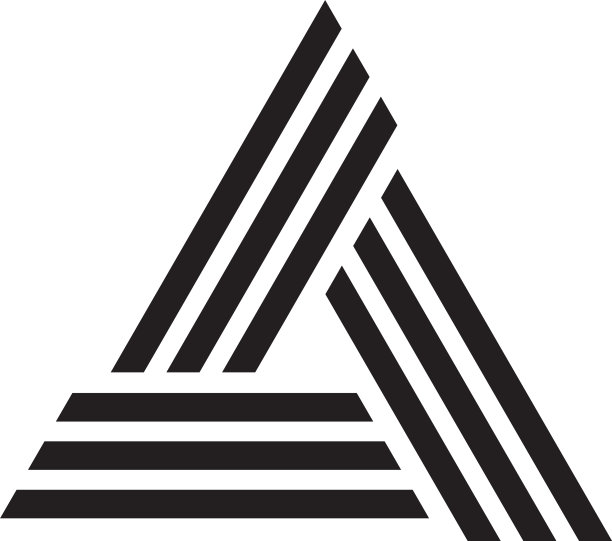 三角形标志-抽象棱柱几何业务图片下载