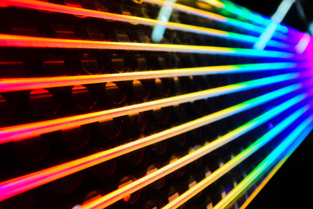 美丽的颜色渐变LED灯图片下载