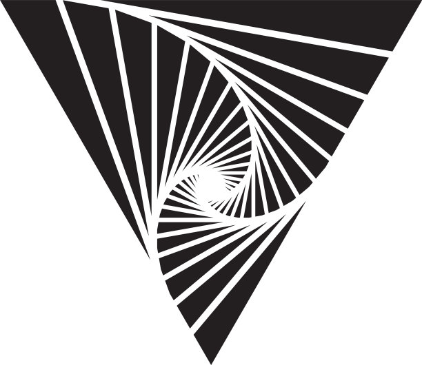 三角形标志-抽象棱柱几何业务图片下载