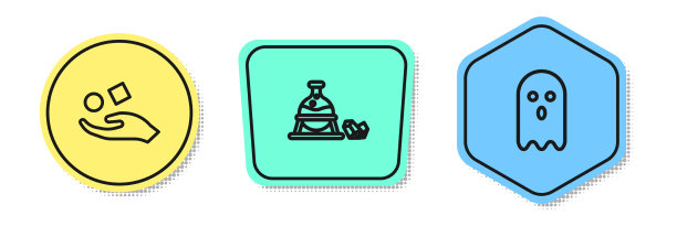 设置直线立方体悬浮在手上女巫图片下载