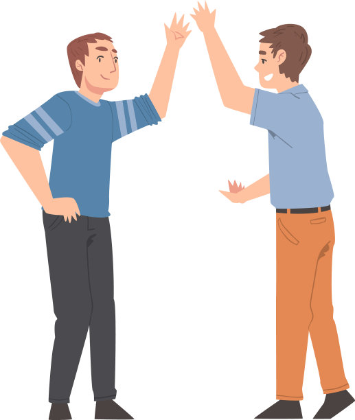 两个兴高采烈的朋友和图片下载