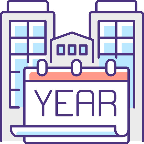 年建成RGB颜色图标图片下载