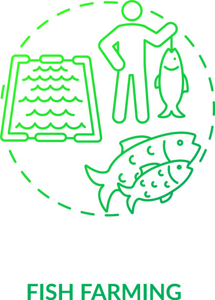 养鱼概念图标图片下载