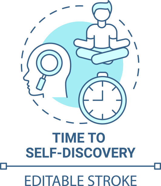 时间自我发现概念图标图片下载