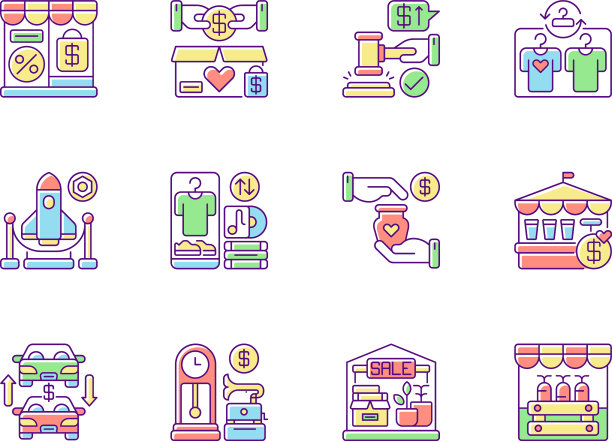 Outlet store RGB颜色图标集图片下载