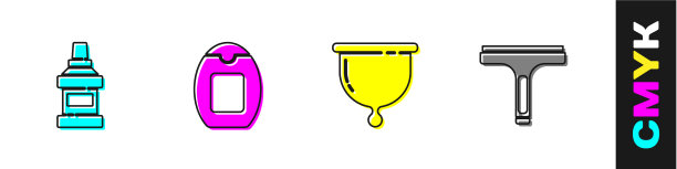 设漱口瓶、洗发瓶、月经瓶图片下载