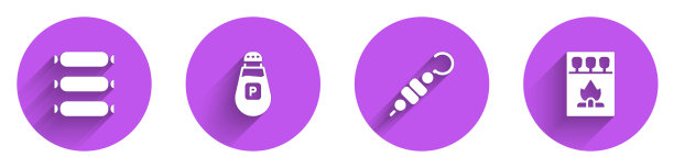 设置香肠辣椒烤羊肉串和图片下载