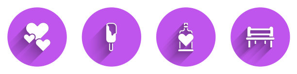 把爱心冰淇淋瓶子和爱情魔药图片下载