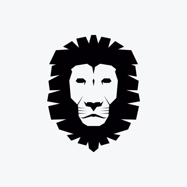 黑狮头标志图片下载