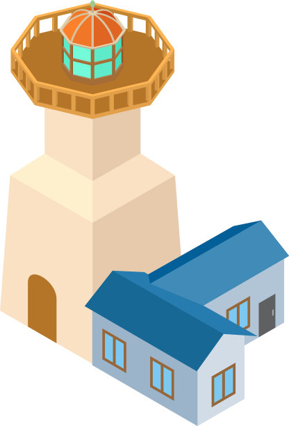 信标图标等距样式图片下载