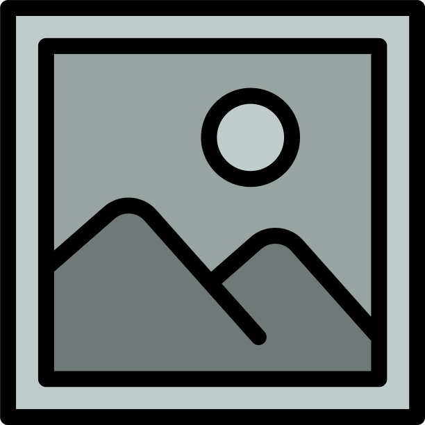 风景照片图标轮廓风格图片下载