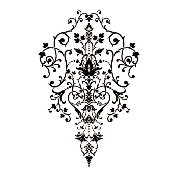 大马士革中心元素孤立。向量大马士革插图。图片下载