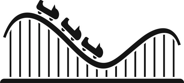 过山车轨道图标风格简单图片下载