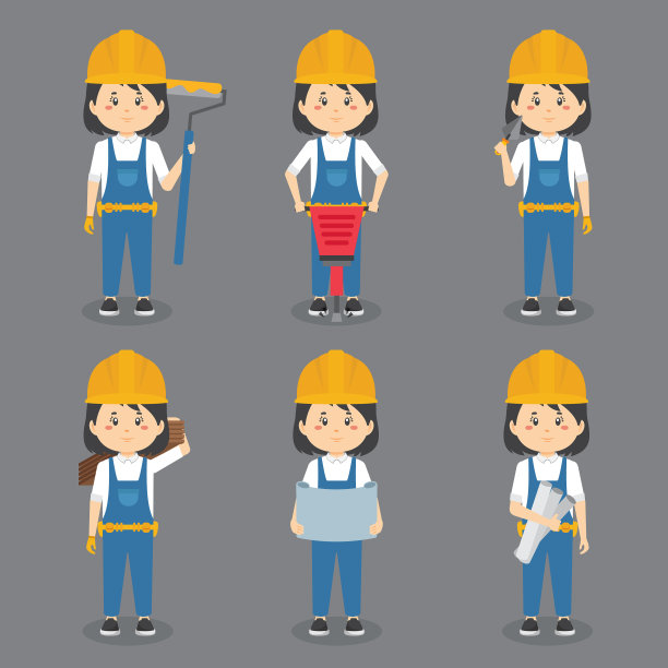 建筑工人与各种活动图片下载