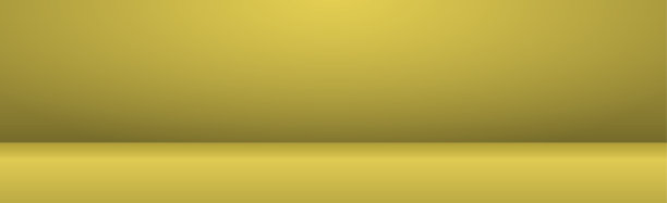 黄色全景工作室fon与白色辉光图片下载