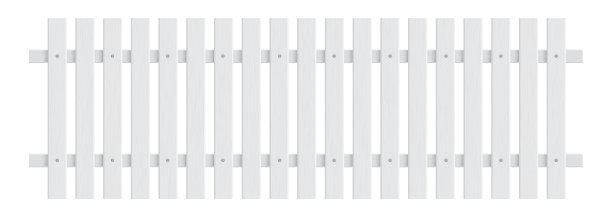 复古的白色木板栅栏矢量插图图片下载