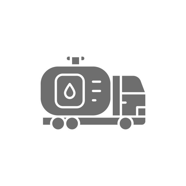 油罐车，带油箱的汽车，输水车，运输灰色图标图片下载