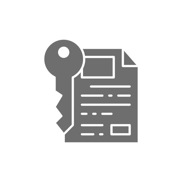 带钥匙、证书、保险箱纸张的灰色图标文档图片下载