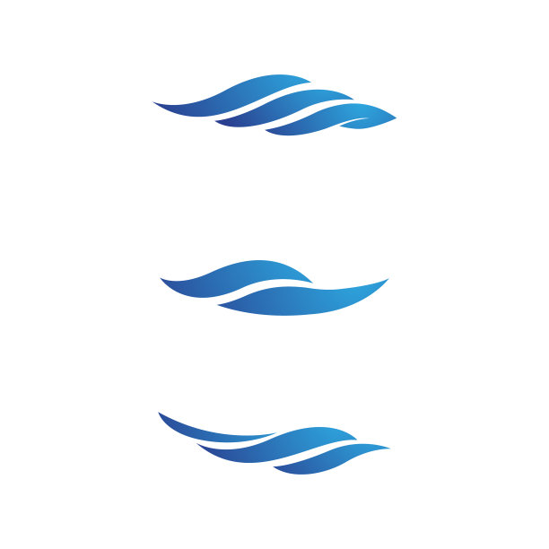 水波浪图标设计图片下载