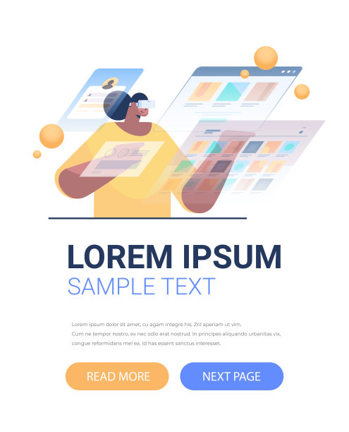 戴着vr头盔的女子戴着数字眼镜探索虚拟现实互动服务肖像图片下载