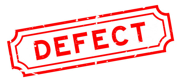 垃圾红色缺陷字方形橡胶印章在白色背景上图片下载