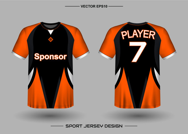 t恤运动矢量设计模板，图片下载