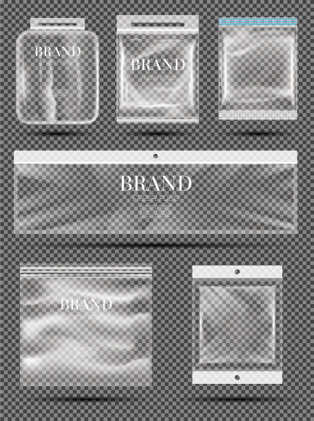 聚乙烯袋设置透明空塑料图片下载