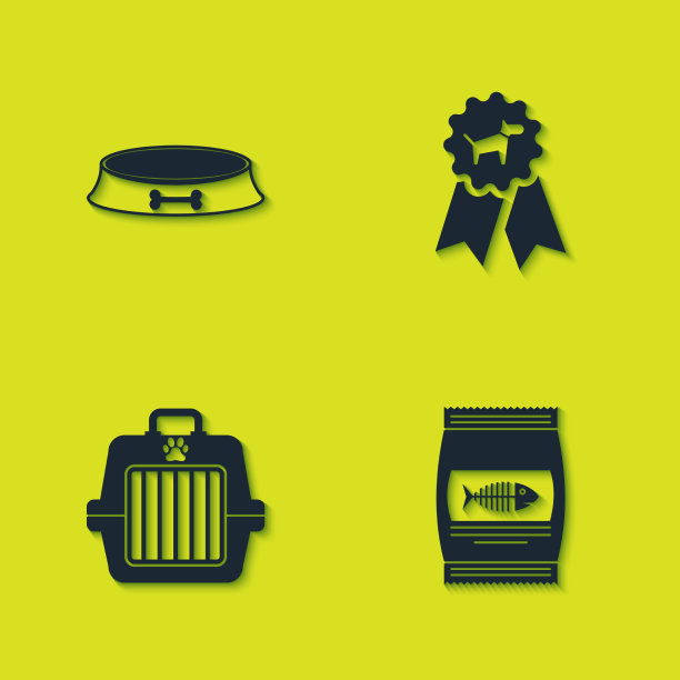 设置宠物食品碗袋，猫携带的箱子和图片下载